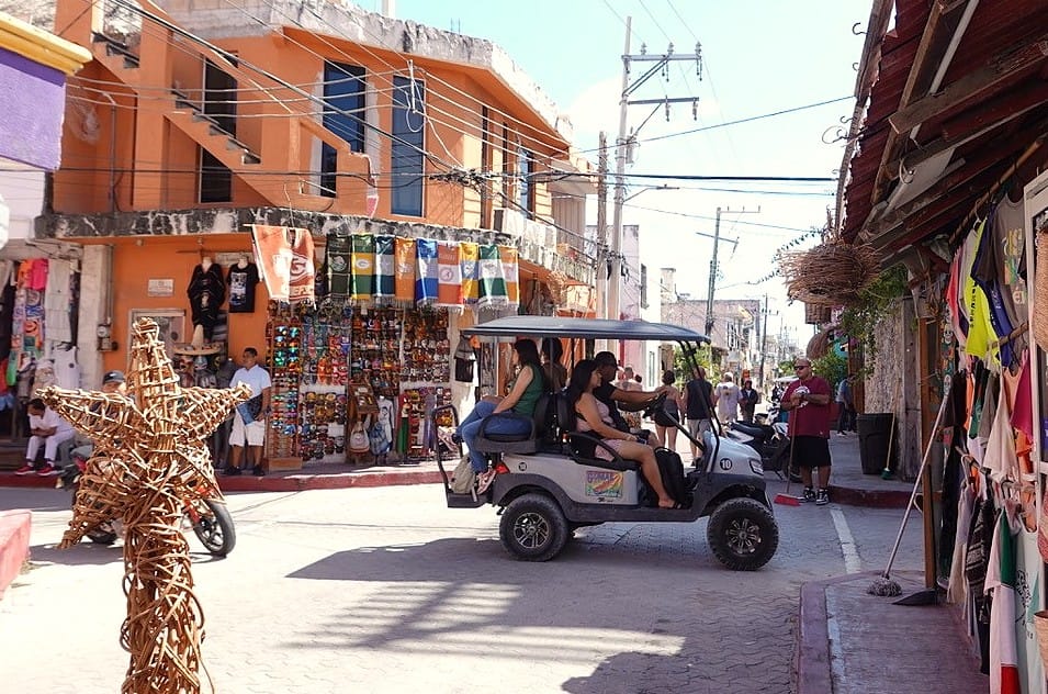Isla Mujeres, Mexico, El Centro Market. Playa Norte, El Centro, golf